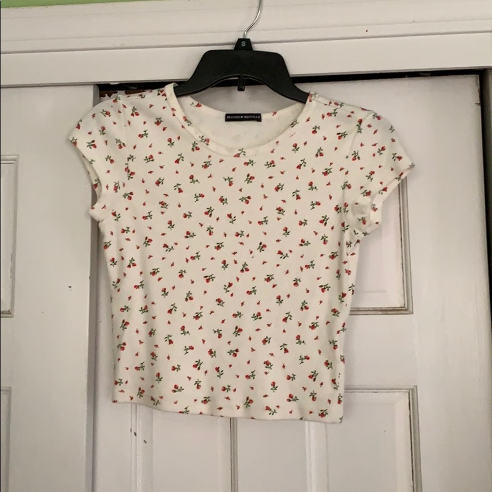 Rose pattern  Brandy Melville top